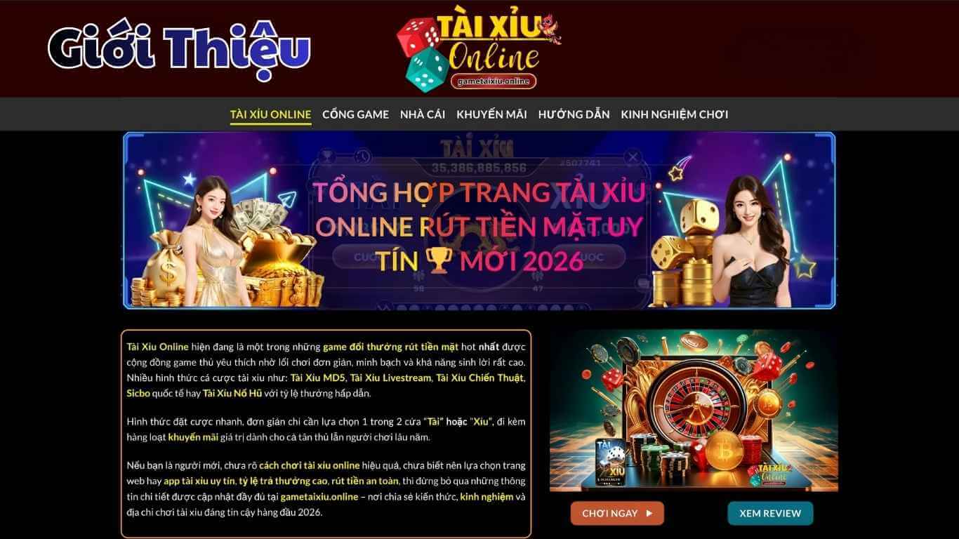 Giới thiệu chung về trang Tài Xỉu Online Giới thiệu chung về trang Tài Xỉu Online