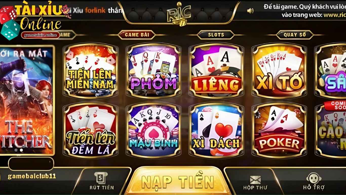 Sảnh game hấp dẫn chỉ có tại Ricwin Sảnh game hấp dẫn chỉ có tại Ricwin